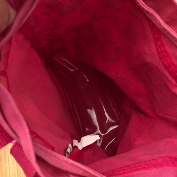 Girl’s pink tropical pattern beach backpack - Picture 4 of 7